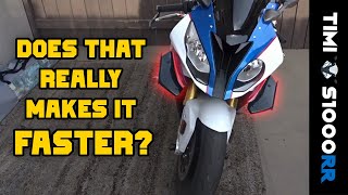 First Impression of Puig Downforce SpoilersWinglet Bmw S1000RR 20152019 [upl. by Geilich430]