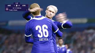 RSC Anderlecht  KV Kortrijk PES 2021 GAMEPLAY [upl. by Stuckey]