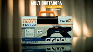 Multicortadora Oscilante 6 Velocidades com Bateria 12V e Maleta com Acessórios  FORTGFG6600 [upl. by Ymiaj]