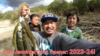 San Diego Trout fishing Lake Jennings Opener 202324 [upl. by Einavoj455]