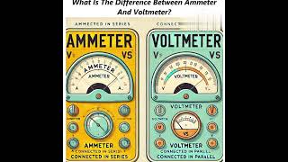 Ammeter is used in series  And Voltmeter is used in Parallel What is Different Between Of Both [upl. by Lenssen]