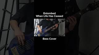 Entombed  When Life Has Ceased【Bass Cover】shorts [upl. by Dorree442]