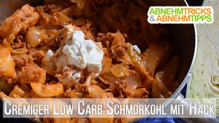 Cremiger Low Carb Schichtkohl mit Hack  Rezept  Kochvideo [upl. by Erena]