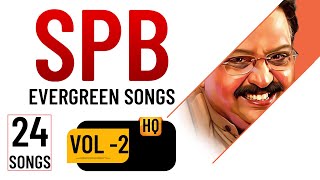 SPB Evergreen Songs  Tamil Best 24 Hit Songs  HQ Audio  VOL  2 [upl. by Ailehs]