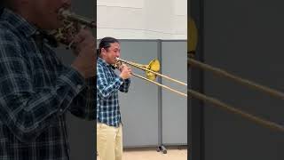 Trombone How to play GlissandoSupercalifragilisticexpialidocious shorts [upl. by Dudley]