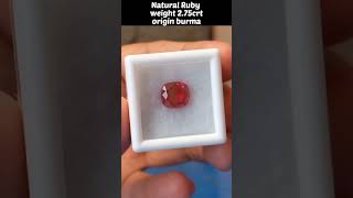 ruby stone Origin burma 💎 eye clean 👁 shorts viral ruby [upl. by Ibrab]