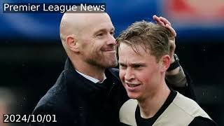 Frenkie de Jongs comments on Erik ten Hag shine light on alarming problem at Man Utd [upl. by Hachman659]