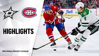 NHL Highlights  Stars  Canadiens 021520 [upl. by Noet]