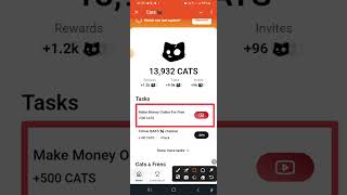 5 October Cats Youtube Video Code  Make Money Online For Free Code  cats new video code task [upl. by Backler614]