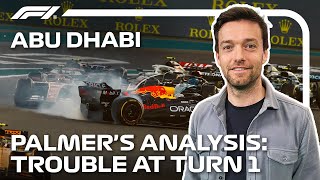 A Close Look At Verstappen amp Piastris Opening Lap Clash  Jolyon Palmer’s F1 TV Analysis  Workday [upl. by Moll]