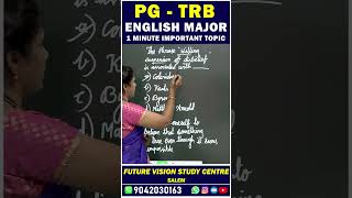 PG TRB  ENGLISH  1 MINUTE IMPORTANT QA [upl. by Annohs]