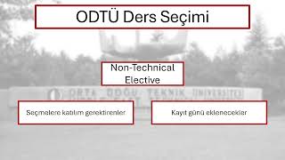 ODTÜ Ders Seçimi Maratonu [upl. by Latouche269]