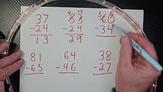 2 Digit Subtraction with Regrouping  Maths Video with Examples [upl. by Pasco]