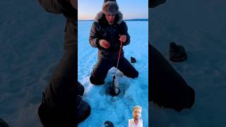 Fish catch on ice 😱reactionvideo жерлицы щука ice winter fishing [upl. by Brockwell986]