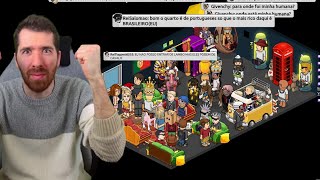 VOLTÁMOS A ENCHER O 100 PORTUGUÊS NO HABBO HOTEL EM 2024 [upl. by Tine]