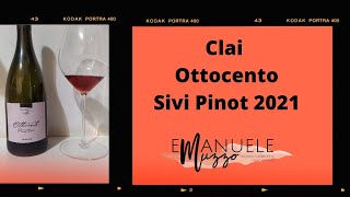 Degustazione Clai Ottocento Sivi Pinot 2021 [upl. by Siraf]