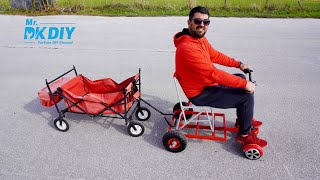 Building Shopping Electric Go Kart from Old Hoverboard [upl. by Aseeram]