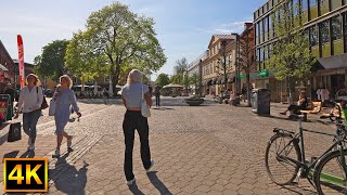 Afternoon city walk in Sweden  4K Virtual Travel City Walking  Växjö Sweden [upl. by Lat]