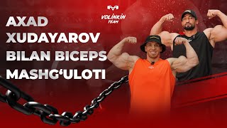 Mikhail Volinkin amp Axad Xudayarov Biceps mashguloti [upl. by Pyszka]