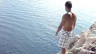 Makarska Croatia cliff jump big [upl. by Novello]