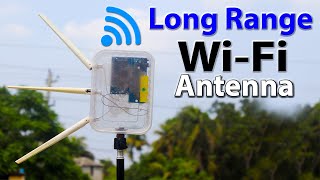 Long Range WIFI Outdoor Antenna  Make Powerful WIFI Antenna Long Range WIFI extender [upl. by Kohsa]