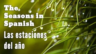 The Seasons in Spanish audio examples  tips  Las Estaciones del Año [upl. by Bristow337]