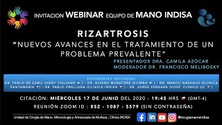 6to Webinar quotRizartrosis Nuevos avances en el tratamiento de un problema Prevalente” [upl. by Valerie573]