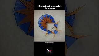 Learn how to calculate the area of a dodecagon 12sided polygon with a simple formula 📐✨ vcan [upl. by Delano679]