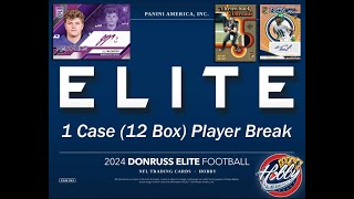 2024 DONRUSS ELITE Football 1 Case 12 Box PLAYER Break eBay 100724 [upl. by Gustavo482]