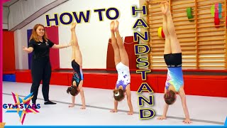 How to Handstand  Gymnastics Tutorial  CBBC [upl. by Leahey]