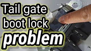 VW Polo 12 TSI  Car boot tail gate lock problem zkjoechannel [upl. by Attelocin]