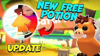 Free Potions and Safari Pets New Adopt Me Update Roblox [upl. by Nauht]