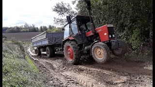 MTZ 80  megrakott HW kocsi küzdelme [upl. by Amias104]