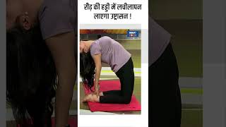 Yoga For Spine रीढ़ की हड्डी में लचीलापन लाएगा उष्ट्रासन  shorts indiatvyoga yogaposes [upl. by Forta]