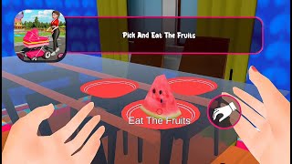 Mother Simulator Mom Life  Eating Fruit  Gameplay Walkthrough Part 9 [upl. by Sana]