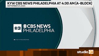 KYW CBS News Philadelphia at 430 AM ABlock 9272024 [upl. by Magill]