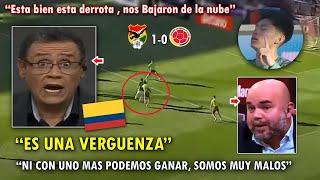 quotBOLIVIA NOS CALLO LA BOCAquot PERIODISTAS COLOMBIANOS EXPLOTAN tras DERROTA con BOLIVIA VS COLOMBIA [upl. by Nyrehtak]