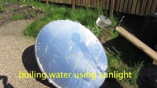 How to Boil Water with Sunlight  in London [upl. by Atiekram999]