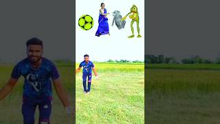 Football kick vs tomitakechita ledish elephant dence funny miugic short vfx video [upl. by Nnylear]