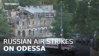 Russia pummels Ukraines Odessa [upl. by Munafo724]