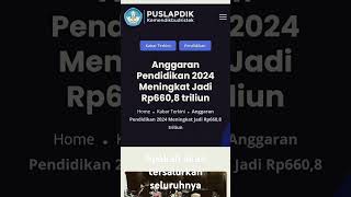 Anggaran pendidikan bertambah di tahun 2024bagaimana dgn kesejahteraan gurunya [upl. by Airres]