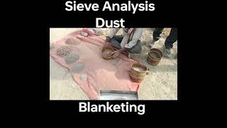 sieve analysis of dust sieve analysis of blanketing material [upl. by Gilliette]