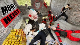 PARKOUR VS MONEY HEIST Bad Guy kills police to steal money and goldescapes successfully  Epic POV [upl. by Duthie]