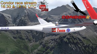 Condor2 live soaring 1630 UTC  Le Café Creme  ASW20 [upl. by Marthena790]