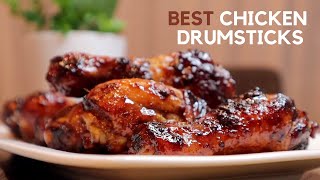 Best Ever Sticky Chicken Drumsticks  Dinner Ideas [upl. by Tolmann760]