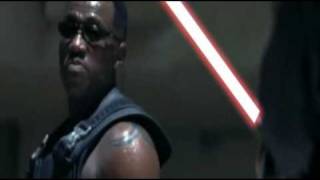 Blade Vs Deacon Frost Lightsaber Battle [upl. by Cardie]