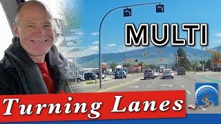 How to Use Multiple Turning Lanes Correctly [upl. by Anaerb]