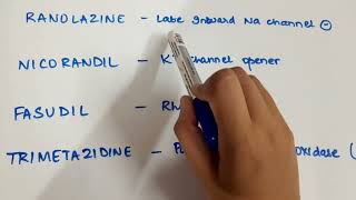 CVS Drugs Ranolazine Nicorandil Fasudil Trimetazidine Mechanism of Action MOA Series 2 Imp MCQ [upl. by Nagem506]