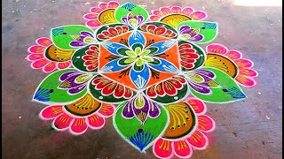 Karthigai Deepam Special Rangoli Design🍀New Year 2025🍀Sashti Pooja🍀Kolam 🍀Muggulu🍀Easy🍀Rangoli [upl. by Dumm142]