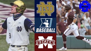 10 Notre Dame vs 7 Miss State  Winner To College World Series  2021 College Baseball Highlights [upl. by Bonnes]